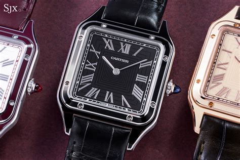 cartier dumont black|Cartier santos dumont watch case.